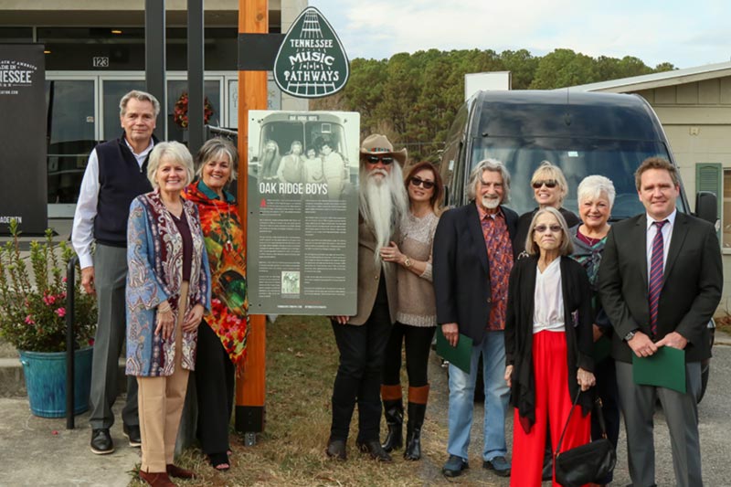 The Oak Ridge Boys Honored With “Tennessee Music Pathways” Marker In Oak Ridge, Tennessee